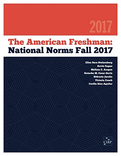 Imagen de archivo de The American Freshman: National Norms Fall 2017 a la venta por Revaluation Books