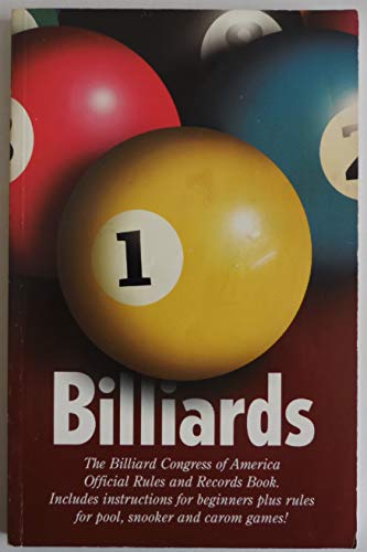 Beispielbild fr Billiards: The Official Rules & Records Book 1997 zum Verkauf von Books From California