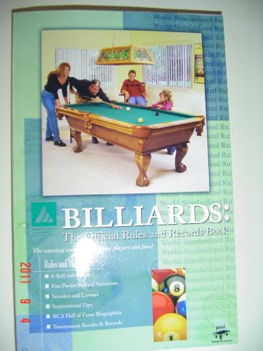 9781878493149: Billiards: The Official Rules & Records Book, 2004 Edition (World-Standardized Rules)