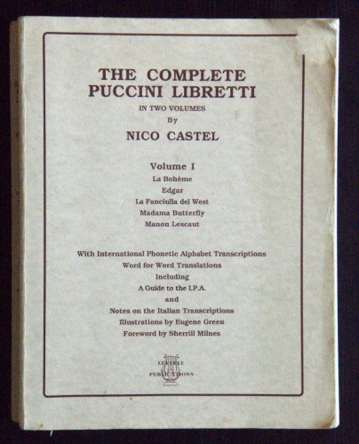 The complete Puccini libretti (9781878617088) by Puccini, Giacomo