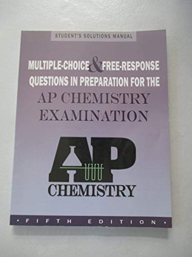 9781878621962: Multiple-choice and Free Response Questions: In Preparation for AP Chemistry Exam