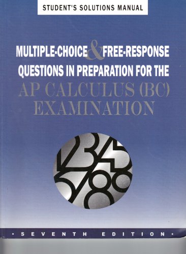 9781878621993: Solutions Manual for Ap Prep Book for Bc Calculus