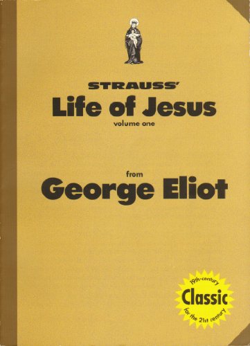 

Strauss Life of Jesus From George Eliot VOLUME 1