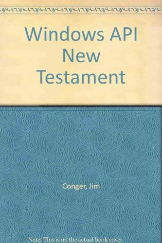 Windows Api New Testament/Book and Cd-Rom