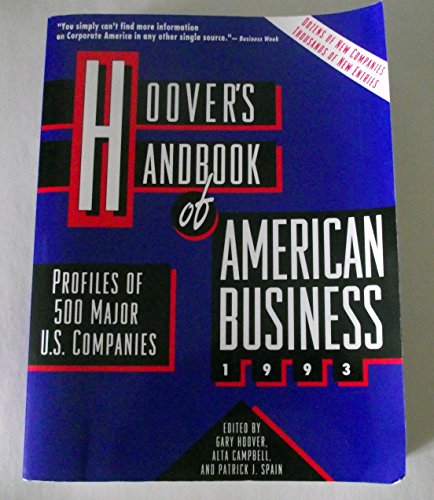 Stock image for Hoover's Handbook of American Business: 1993 for sale by NEPO UG