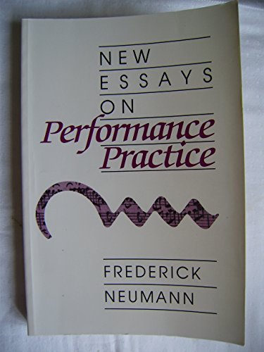 Stock image for New Essays on Performance Practice for sale by Better World Books
