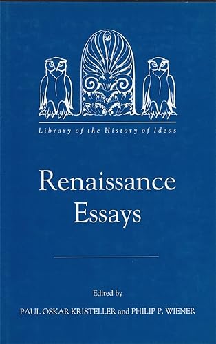 9781878822185: Renaissance Essays: 9 (Library of the History of Ideas)