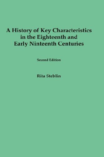9781878822628: A History of Key Characteristics in the Eighteenth and Early Nineteenth Centuries