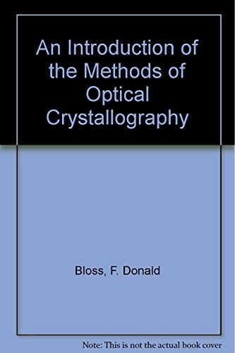 Beispielbild fr An Introduction of the Methods of Optical Crystallography zum Verkauf von HPB-Red