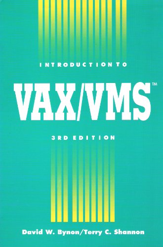 Beispielbild fr Introduction to VAX/VMS zum Verkauf von Armadillo Books