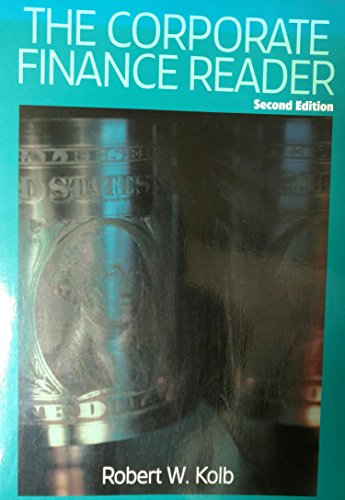 Beispielbild fr The Corporate finance reader zum Verkauf von Ergodebooks