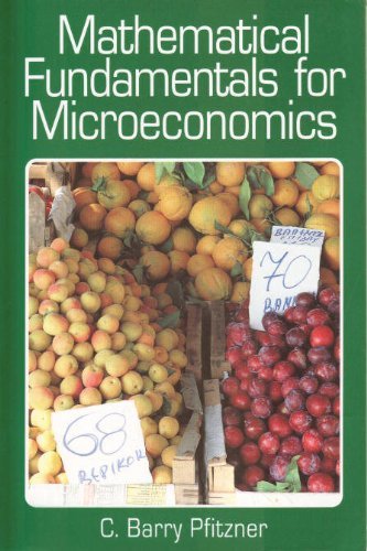 Imagen de archivo de Mathematical Fundamentals for Microeconomics a la venta por Irish Booksellers