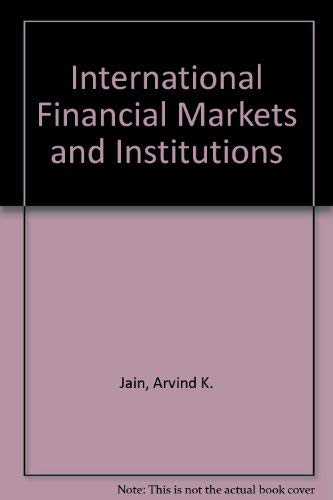 9781878975447: International Financial Markets and Institutions