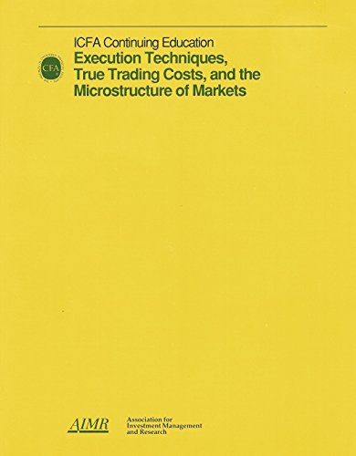 Beispielbild fr Execution Techniques, True Trading Costs, and the Microstructure of Markets: December 3-4, 1992, Toronto, Ontario, Canada zum Verkauf von ThriftBooks-Dallas