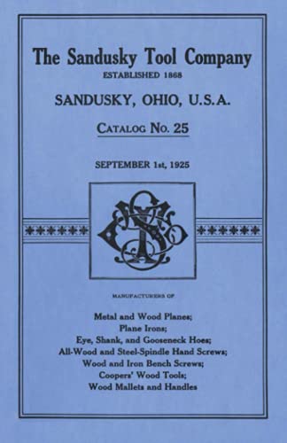 9781879335264: Sandusky Tool Co. 1925 Catalog: Catalog No. 25, September 1st, 1925
