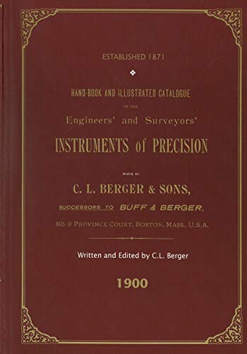 9781879335332: Hand-Book and Illustrated Catalogue of the Engineers' and Surveyors' Instruments of Precision, 1900