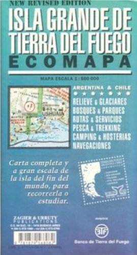 Stock image for Isla Grande de Tierra del Fuego Map (Spanish Edition) for sale by GF Books, Inc.