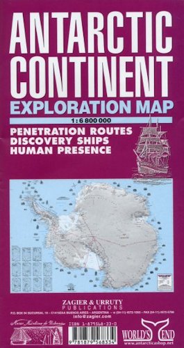 Stock image for Antarctic Continent Exploration Map for sale by PBShop.store US