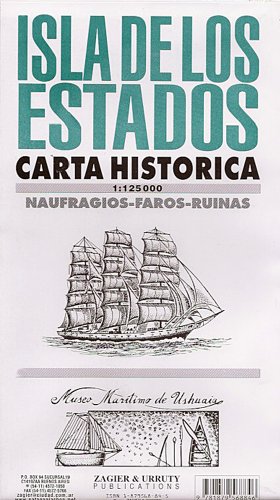 Stock image for Isla De Los Estados Map: Historical Navigation Chart With Shipwrecks And Sites for sale by Revaluation Books