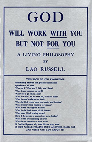 Imagen de archivo de God Will Work With You but Not for You a la venta por Revaluation Books