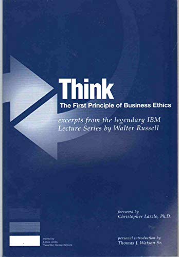 Stock image for Think: The 1st Principle of Business Ethics for sale by Better World Books