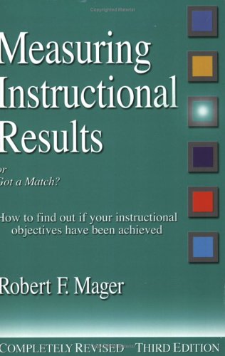 Stock image for Measuring Instructional Results : How to Find Out If Your Instructional Objectives Have Been Achieved for sale by Better World Books