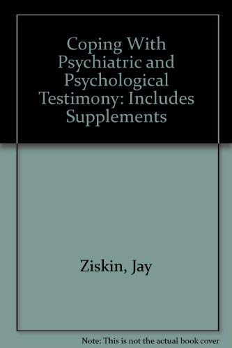 9781879689046: Coping With Psychiatric and Psychological Testimony: Includes Supplements