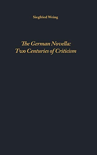 Beispielbild fr The German Novella : Two Centuries of Criticism zum Verkauf von Better World Books