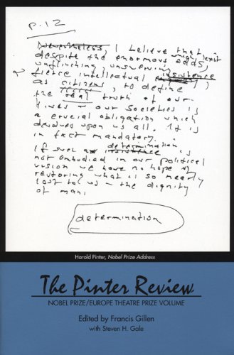 Imagen de archivo de The Pinter Review: 2005-2008 a la venta por Better World Books