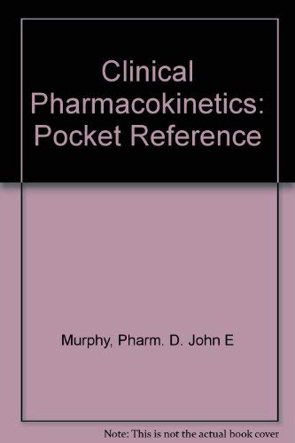 Imagen de archivo de Clinical Pharmacokinetics: Pocket Reference a la venta por HPB-Red