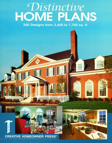 Beispielbild fr Distinctive Home Plans : Two Hundred Designs from 3,400 to 7,700 Square Feet zum Verkauf von Better World Books