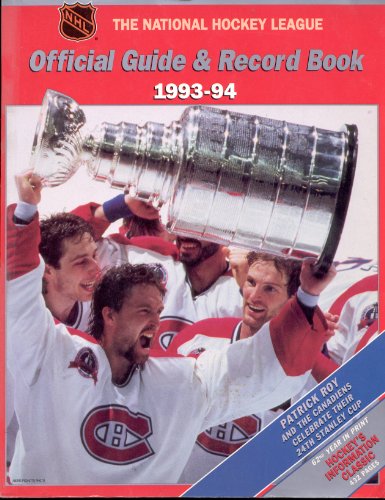 Stock image for NHL Official Guide and Record Book, 1993-94 for sale by ThriftBooks-Dallas