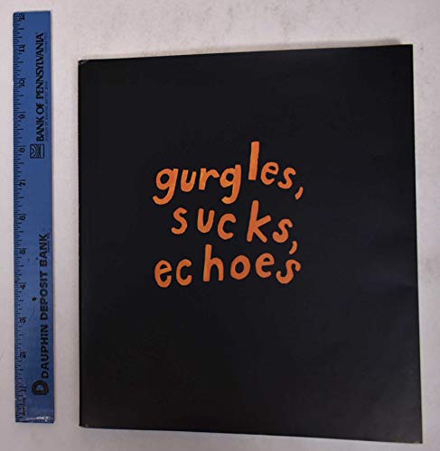 Stock image for Roni Horn: Gurgles, Sucks, Echoes. for sale by Powell's Bookstores Chicago, ABAA
