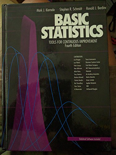 Imagen de archivo de Basic Statistics : Tools for Continuous Improvement a la venta por Better World Books