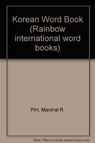 9781880188538: Korean Word Book (Rainbow International Word Book Series) (English and Korean Edition)