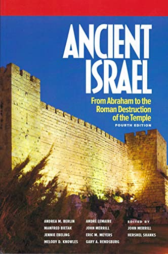 Stock image for ANCIENT ISRAEL From Abraham to the Roman Destruction of the Temple for sale by Zoom Books Company