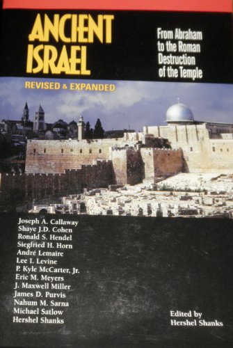 9781880317549: Ancient Israel: From Abraham to the Roman Destruction of the Temple