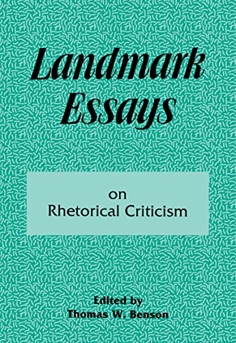 Imagen de archivo de Landmark Essays on Rhetorical Criticism (Landmark Essays Series) a la venta por HPB-Red