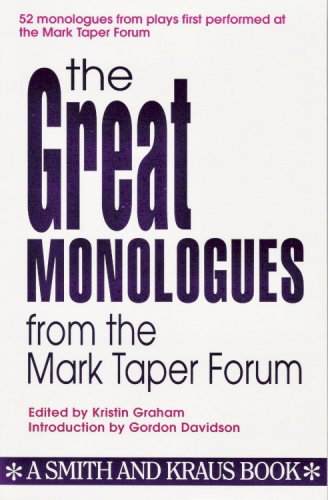 Stock image for The Great Monologues from the for sale by SecondSale