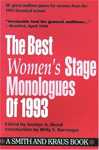 Stock image for The Best Women's Stage Monologues of 1993 for sale by OwlsBooks