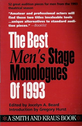 9781880399439: The Best Men's Stage Monologues of 1993