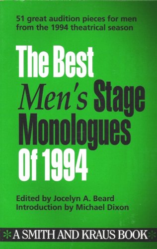 9781880399644: The Best Men's Stage Monologues 1994