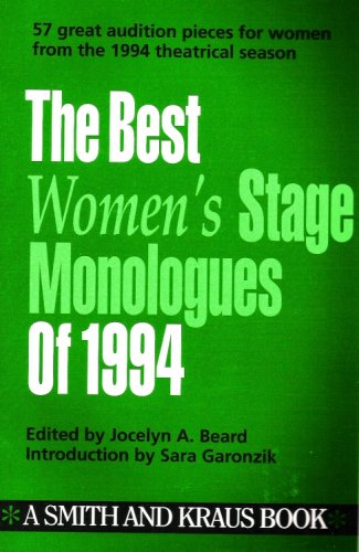 Stock image for The Best Women's Stage Monologues of 1994 for sale by Ergodebooks