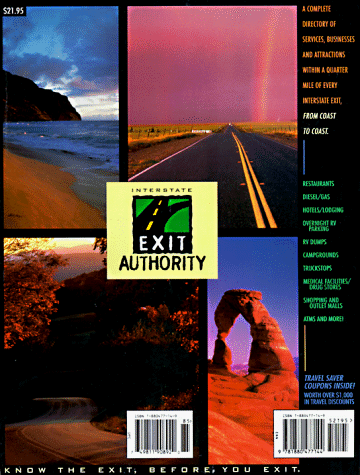 Beispielbild fr 1998 Interstate Exit Authority (Interstate Exit Authority: A Complete Directory of Services, Businesses, & Attractions Within .) zum Verkauf von Top Notch Books