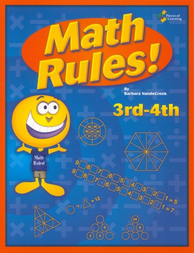 Imagen de archivo de Math rules!: 3rd-4th grade 25 week enrichment challenge *Now includes PDF of Book* a la venta por SecondSale