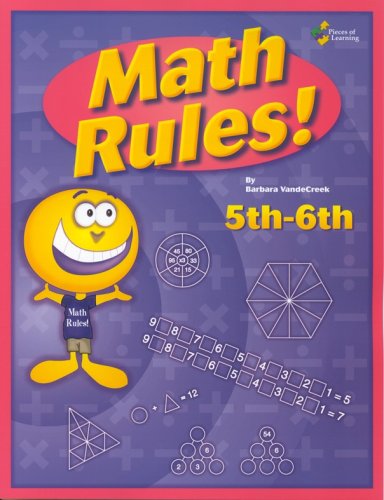 Imagen de archivo de Math rules!: 5th-6th grade 25 week enrichment challenge *Now includes PDF of Book* a la venta por Goodwill