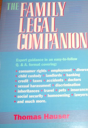 Beispielbild fr The Family Legal Companion zum Verkauf von Better World Books