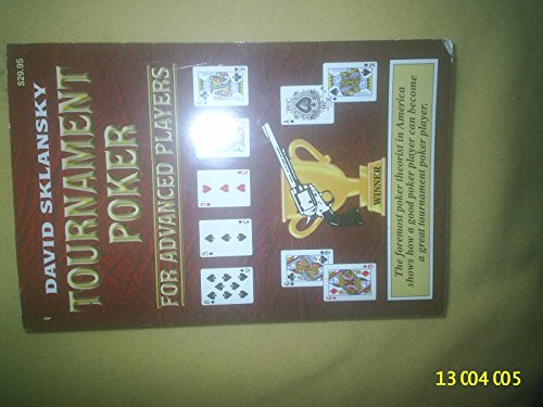 Beispielbild fr Tournament Poker for Advanced Players zum Verkauf von Books-FYI, Inc.