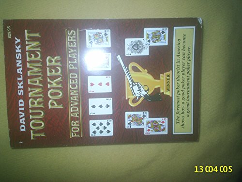 9781880685280: Tournament Poker for Advanced Players (Advance Player)