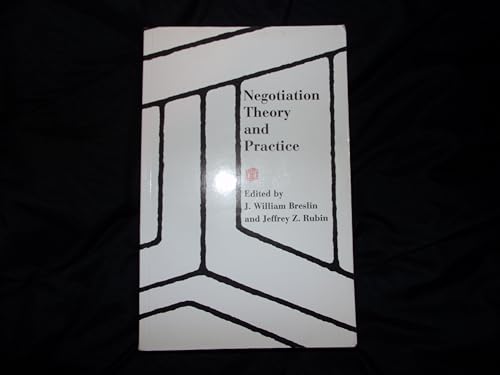 Stock image for Negotiation Theory and Practice for sale by BookHolders